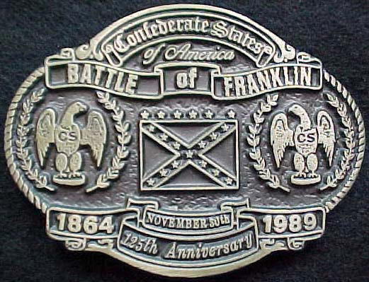 Limited Edition: Battle of Franklin belt buckle - Click Image to Close